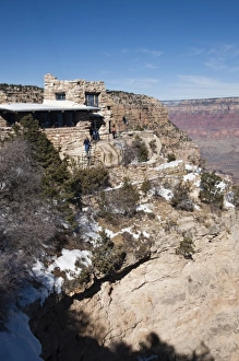 Images Dated 7th January 2009: USA, Arizona, Grand Canyon National Park. Grand Canyon Village, Lookout Studio
