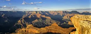 Eternal Prints: USA, Arizona, Grand Canyon NP. Long shadows emphasize the variety of buttes seen from Mather Point