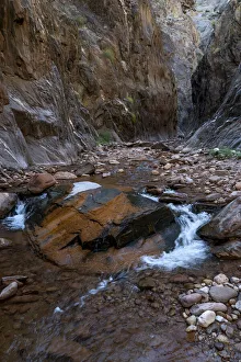USA, Arizona. Hiking up Clear Creek Canyon from the Colorado River