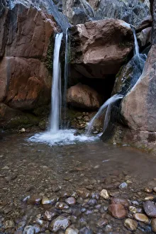 Oasis Prints: USA, Arizona. Horizontal waterfall in Clear Creek Canyon