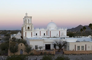 Images Dated 11th March 2012: USA, Arizona. Mission San Xavier del Bac, a historic Spanish Catholic mission located