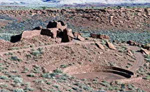 Images Dated 15th March 2012: USA, Arizona. Native American ruins at Wupatki National Monument