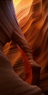 USA, Arizona, Navajo Reservation, Flaming Arch underground