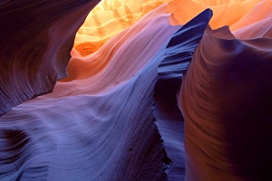 Underground Prints: USA, Arizona, Page. Slot Canyon scenic