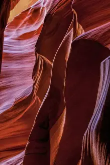 Images Dated 13th November 2008: USA, Arizona, Paige. Rock patterns in Antelope Canyon