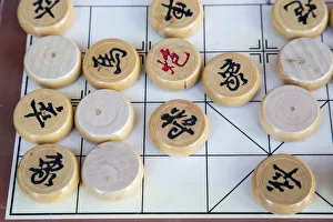 Images Dated 10th February 2017: USA, Arizona, Phoenix. Chinese chess pieces