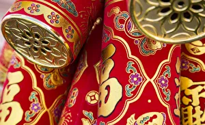 Images Dated 10th February 2017: USA, Arizona, Phoenix. Traditional Chinese firecrackers