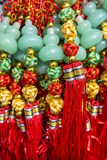 Tassel Prints: USA, Arizona, Phoenix. Traditional tassels at Chinese Festival