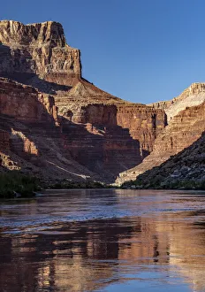 Images Dated 24th June 2020: USA, Arizona. Reflections on the Colorado River, Grand Canyon National Park