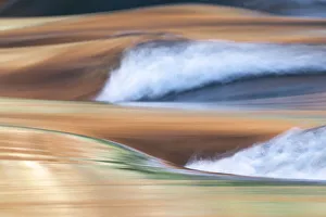 Images Dated 24th June 2020: USA, Arizona. Reflections on the Colorado River, North Canyon Rapids
