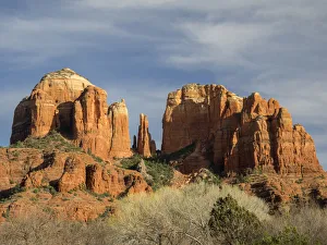 Red Rock Crossing Prints: USA, Arizona, Sedona, Crescent Moon Recreation Area, Red Rock Crossing, Cathedral Rock
