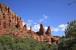 Savanah Stewart Prints: USA, Arizona, Sedona, Red Rock Country, Chapel of the Holy Cross, designed by Marguerite