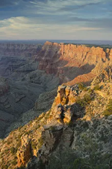 Images Dated 17th July 2019: USA, Arizona. Sunset over the Grand Canyon from Navajo Point, Grand Canyon National Park
