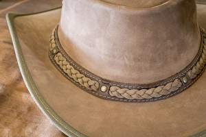 USA, Arizona, Tucson. Close-up of cowboy hat