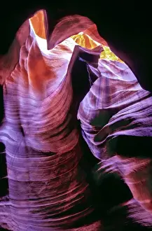 Images Dated 12th October 2007: USA, Arizona. View of a slot canyon in Upper Antelope Canyon