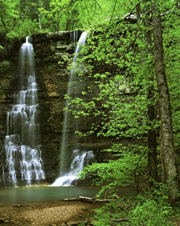 Images Dated 2nd June 2010: USA, Arkansas, Buffalo National River, Twin Falls