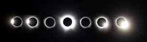 Images Dated 13th July 2024: USA, Arkansas, A Composite of the Total Solar Eclipse of April 8
