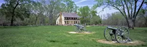 Arkansas Prints: USA, Arkansas, Pea Ridge NMP. Elkhorn Tavern at the Pea Ridge NMP in Arkansas, has
