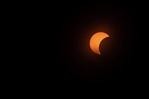 Images Dated 12th November 2024: USA, Arkansas. The Total Solar Eclipse of April 8, 2024, Partial Totality