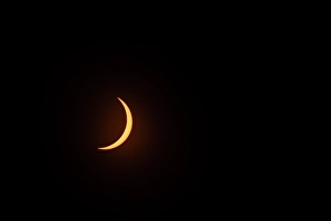 Images Dated 12th November 2024: USA, Arkansas. The Total Solar Eclipse of April 8, 2024, Partial Totality