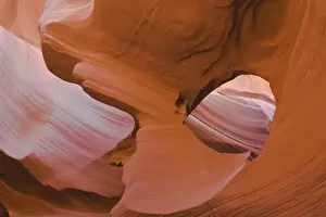 Graphic Prints: USA, AZ, Abstract Detail of Lower Antelope Canyon near PageLNA0240 (MR)