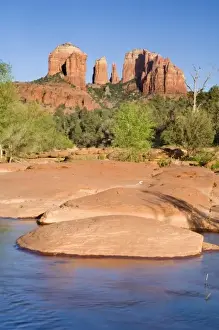 Red Rock Crossing Prints: USA, AZ, Cathedral Rocks at Red Rock Crossing in Sedona (MR)