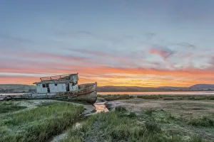 Prints of USA, CA, Point Reyes National Seashore, Shipwreck Sunrise Images Dated 2018 June: USA, CA, Point Reyes National Seashore, Shipwreck Sunrise