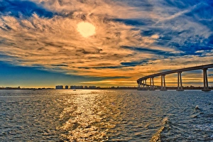 Rona Schwarz Prints: USA, CA, San Diego-Coronado Bay Bridge