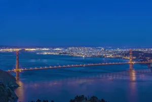 Twilight Prints: USA, CA, San Fracisco, Twilight City by the Bay