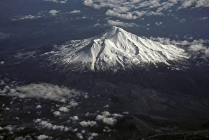 North California Prints: USA, California. Aerial view of Mt. Shasta