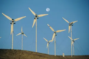 Turbine Prints: USA, California, Altamont Pass, wind generators