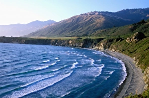 Highway 1 Prints: USA, California, Big Sur, bay along Highway 1