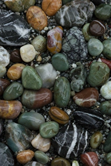 Big Sur Prints: USA, California, Big Sur. Patterns of rocks on coast