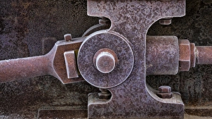 Images Dated 2nd December 2014: USA, California, Bodie. Close-up of mining machinery