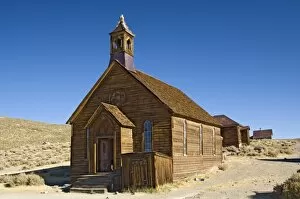 Images Dated 6th October 2005: USA, California, Bodie State Historic Park, Old church in Bodie gold mining ghost town