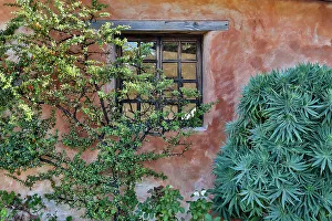 Mission Prints: USA, California, Carmel. Inside the grounds at the Carmel Mission Basilica Museum