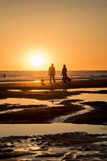 Couple Prints: USA California: Carpenteria, Central Coast, Santa Barbara Channel of the Pacific Ocean