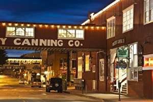 USA, California, Central Coast, Monterey, Cannery Row area, dawn