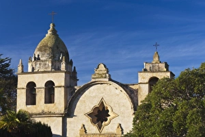 Monterey Peninsula Prints: USA, California, Central Coast, Carmel-By-The-Sea, San Carlos Borromeo de Carmelo Mission