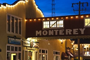 USA, California, Central Coast, Monterey, Cannery Row area, dawn