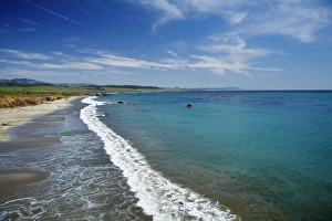 States Prints: USA, California Central Coast, San Simeon, William Randolph Hearst Memorial Beach