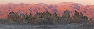 Conservation Area Prints: USA, California. Composite panoramic of Trona Pinnacles