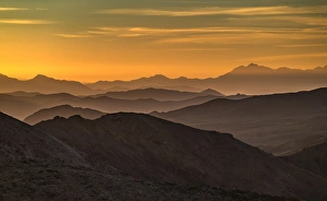 Death Valley Prints: USA, California, Death Valley National Park, mountain ridges