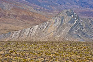 Images Dated 30th September 2017: USA, California, Death Valley National Park, Butte Valley Road, Striped Butte