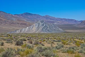 Images Dated 30th September 2017: USA, California, Death Valley National Park, Butte Valley Road, Striped Butte