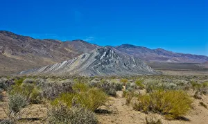 Death Valley Prints: USA, California. Death Valley National Park, Butte Valley Road, Stripped Butte