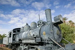 Railroad Prints: USA-California-Death Valley National Park: Furnace Creek - Old Locomotive