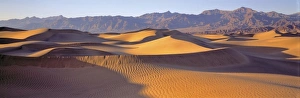 USA, California, Death Valley NP. Late afternoon light creates dramatic patterns