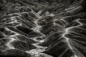 USA, California, Death Valley. Overview of desolate landscape
