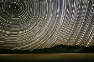 Long Exposure Prints: USA California Death Valley Racetrack Startracks